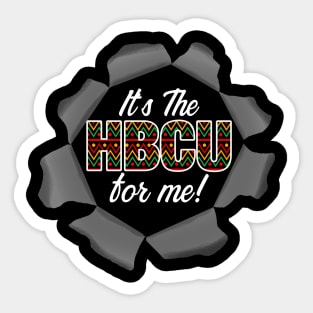 It's The HBCU For Me African Pattern Sticker